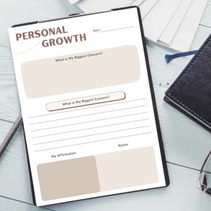 Personal Growth Planner Template, Personal Growth Workbook, Personal Development Journal, Personal Development Journal, PDF, Printable Plan.