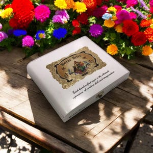 Aj Fernandez Bellas Artes Short Churchill Empty Wooden Cigar Box 8.5x7x1.75