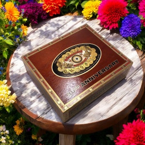 Perdomo 30th Connecticut Churchill Empty Wooden Cigar Box 9.5x8x2.75