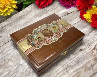 My Father Cigars La Gran Oferta Torpedo Caja de madera vacía para puros 9x7x2