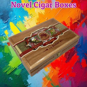 My Father Cigars La Lealtad Robusto Empty Wooden Cigar Box 9.5x6.75x2.25