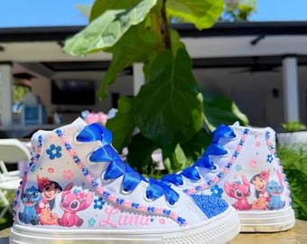 Benutzerdefinierte Turnschuhe - Kristallverzierte Turnschuhe für Kinder (besondere Anlässe, Geburtstage und mehr!)