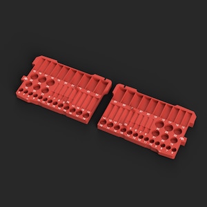 Tekton SHD91211 Socket Organizer STL File for Milwaukee Packout, 3/8 Drive 6-Point Metric Standard and Deep, 38-Piece