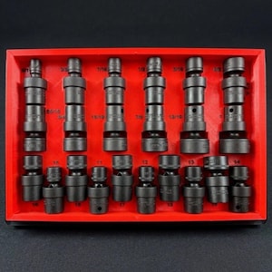 3D Printed Icon 59745/59747 3/8" SAE+Metric Swivel Socket Tray - Milwaukee Packout 48-22-8431 / 48-22-8435 / 48-22-8436 / 48-22-8430