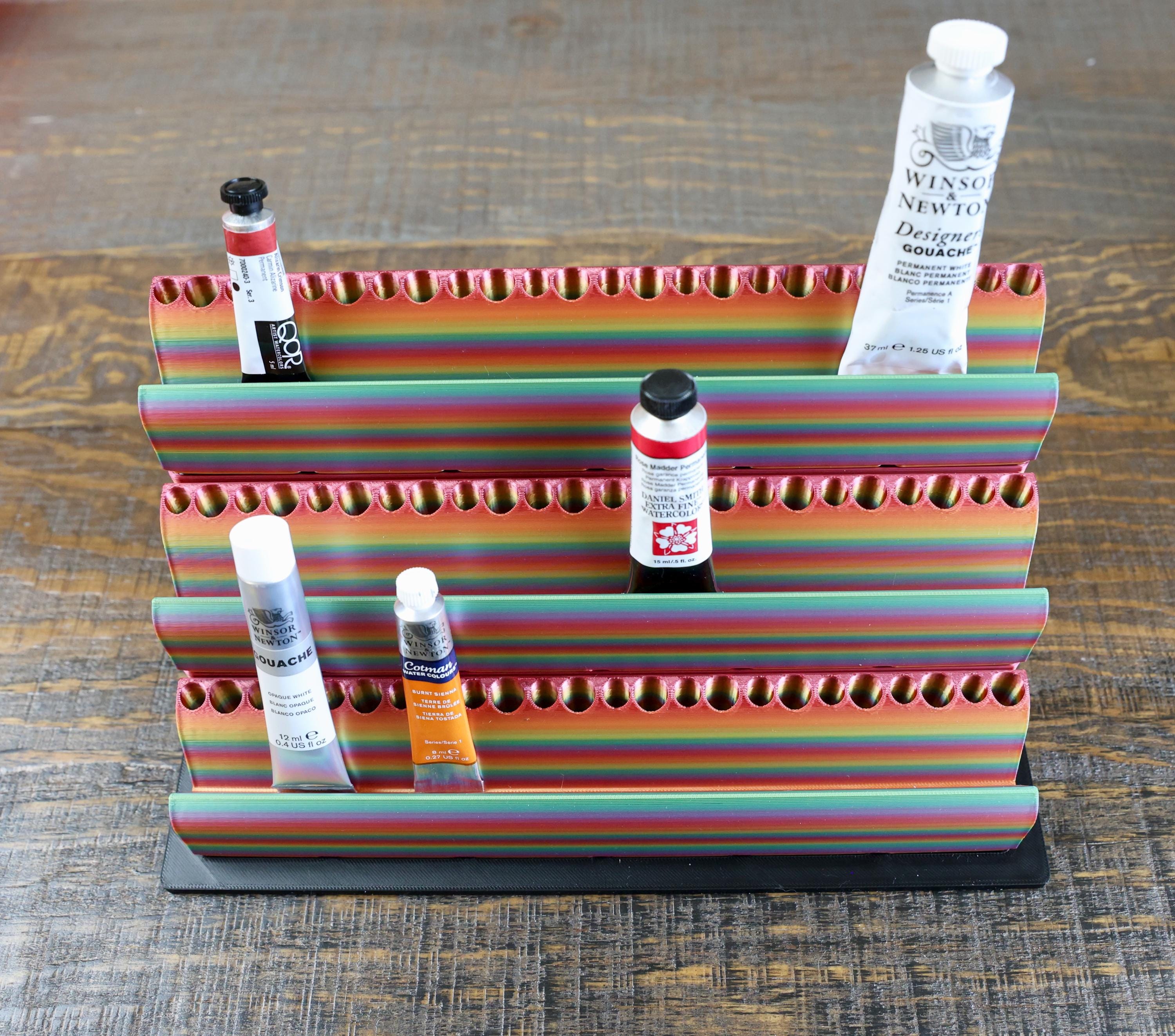 DIGITAL STL FILE – Gridfinity Watercolor Paint & Brush Organizer
