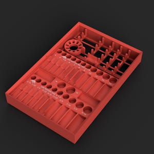GearWrench 80300P Modular Socket Organizer STL File for Milwaukee Packout, 1/4 Drive 6-Point SAE and Metric, 51-Piece