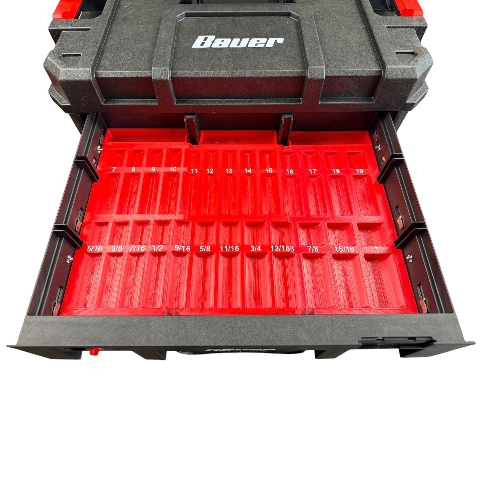 Bauer Modular Drawer 71125 Icon Socket Organizer 3D Printed 3/8 SAE ...