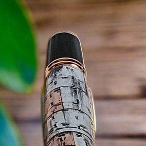 Steampunk Square Metals Pen with a Black Chrome and Copper Pen Kit