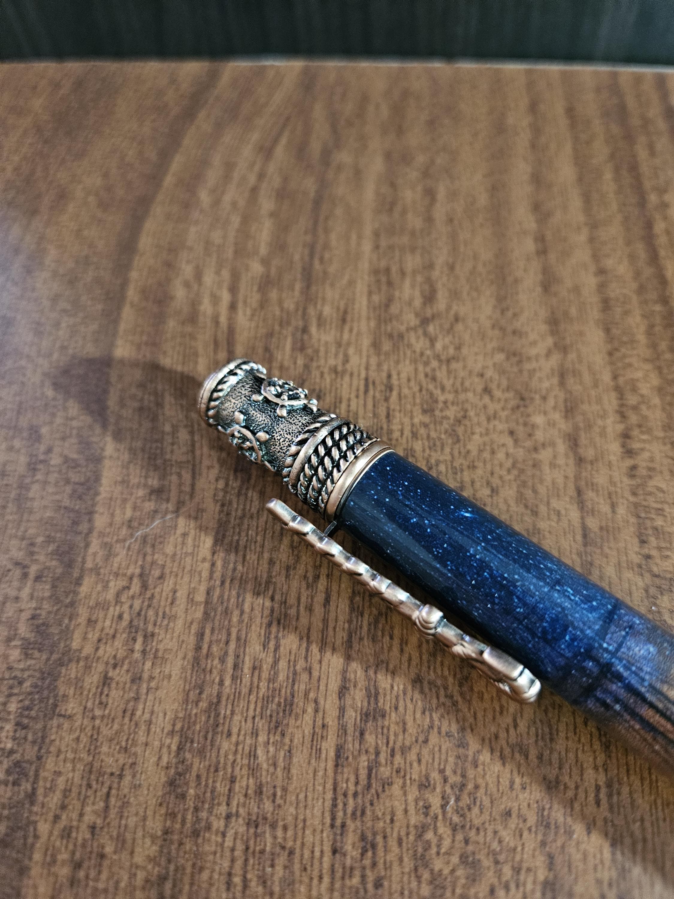 Nautical Sailing Ship Ballpoint Pen | Twilight Ocean, Antique Pewter ...