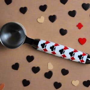 Playing Card Suits Coffee Scoop with 2 Tablespoon Stainless Steel Scoop