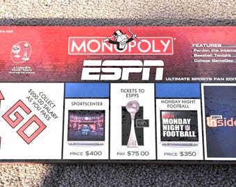 Vintage Monopoly ESPN Ultimate Sports Fan Edition Board Game