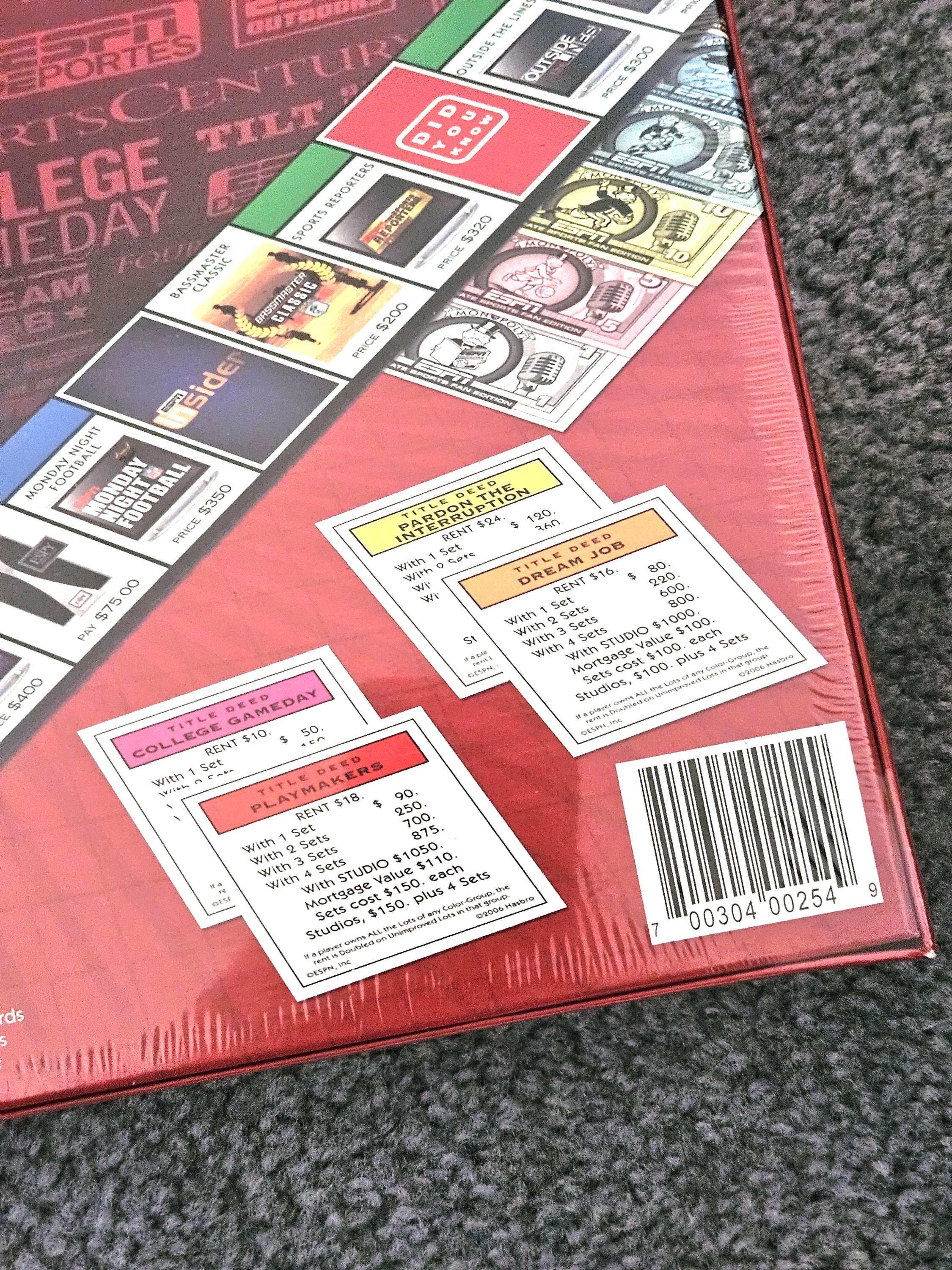 ESPN Monopoly Ultimate Sports Fan Edition: Usaopoly Board Game