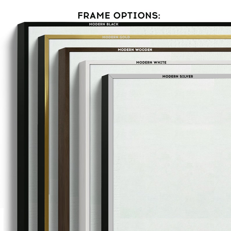 a stack of frames with different colors and sizes