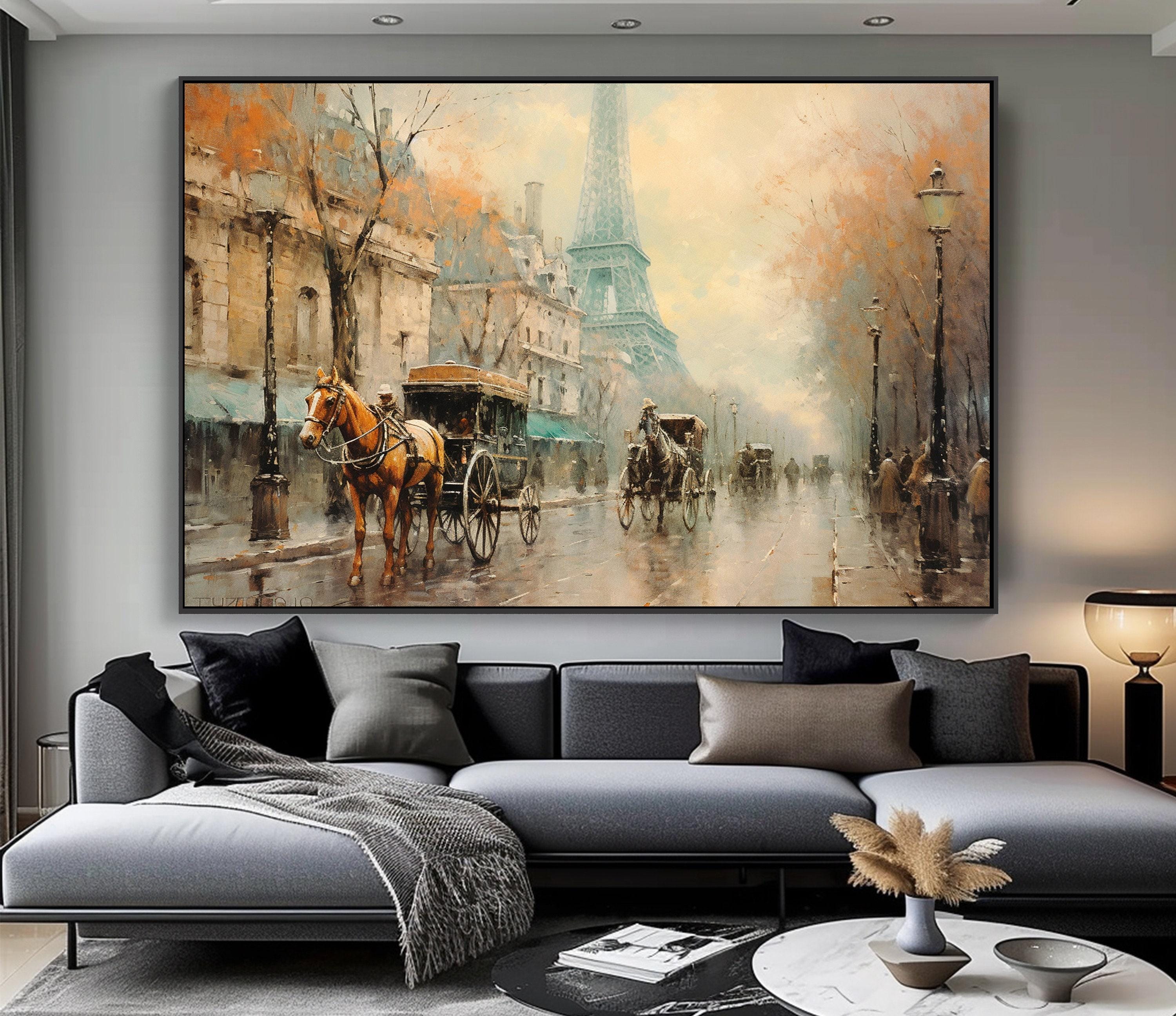 フリード・カール・ゴッチ、エッフェル塔，パリ、希少画集画、新品高級額・額装付 フリード・カール・ゴッチ、エッフェル塔，パリ、希少画集画、新品高級