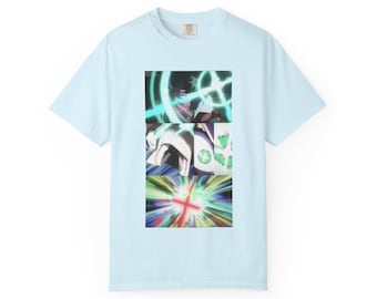 Deku Cross (X) Gohan Collage T-shirt | Action Scene Panel Grid
