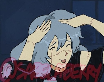 mahito goes blehh! (print)