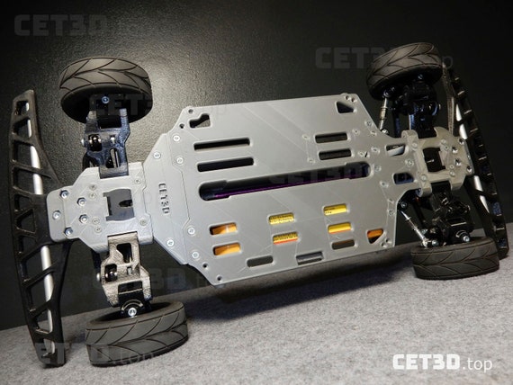 Piastra Telaio In Alluminio 4 Mm Per Traxxas XO-1 1:7 – Scegli Il Colore – Nuova