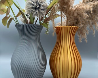 Vase 22cm hoch I Dekovase I Kunstblumen