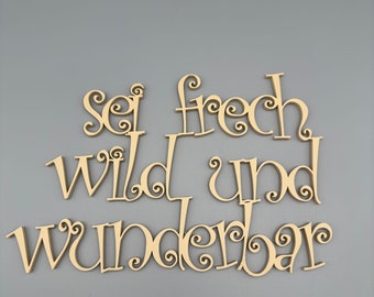 Wall tattoo 3D I saying I lettering I children's room