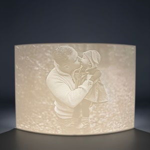 Personalized picture illuminated litophane 3D photo image 4