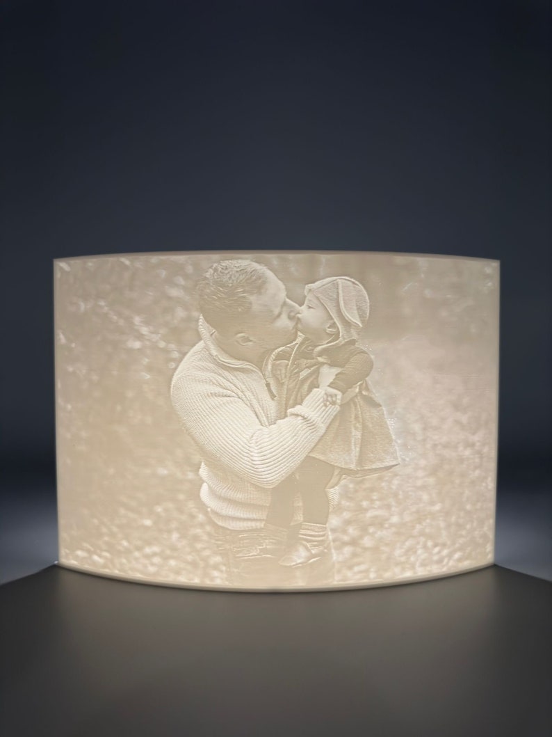 Personalized picture illuminated litophane 3D photo image 4