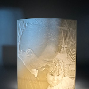 Personalized picture illuminated litophane 3D photo image 2