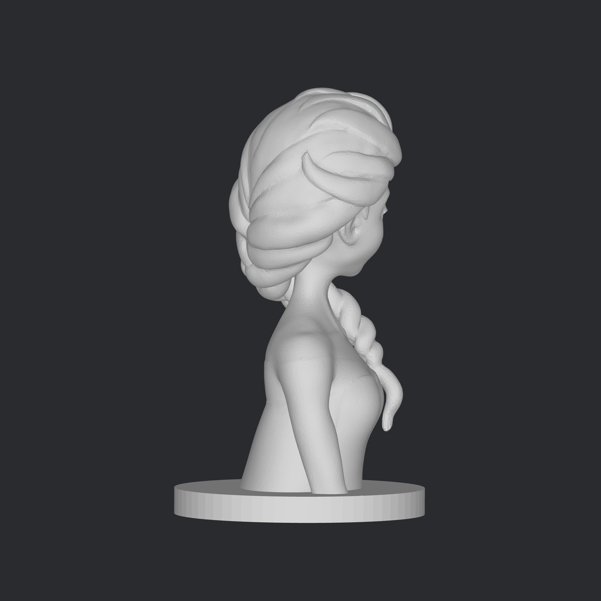 Elsa From Frozen Stl File 3d Printing, 3d Figure Stl, 3d Stl, Super ...
