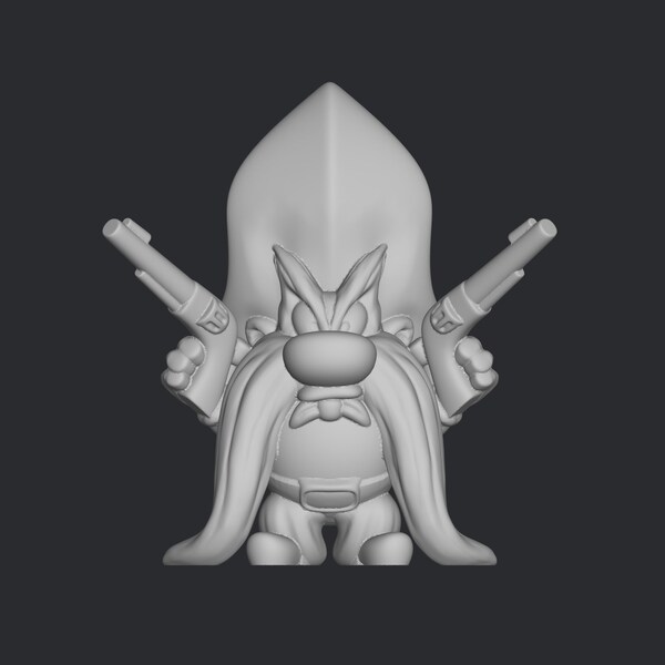 Yosemite Sam statue Stl file 3d Printing, 3d Figure Stl, 3d Stl, Super hero Figure, Game, Cartoon Comic Action Figure, Gift