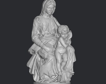 Madonna of Bruges from SMK Stl file 3d Printing, 3d Figure Stl, 3d Stl, Super hero Figure, Game, Cartoon Comic Action Figure, Gift