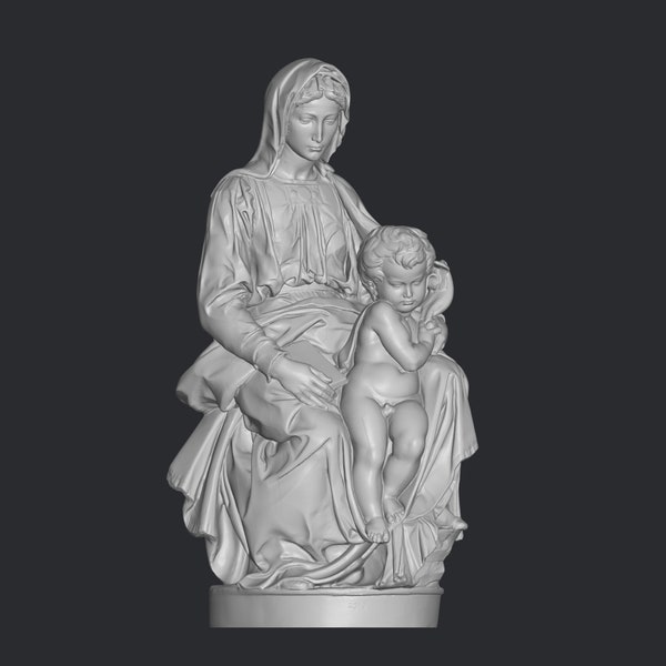 Madonna of Bruges from SMK Stl file 3d Printing, 3d Figure Stl, 3d Stl, Super hero Figure, Game, Cartoon Comic Action Figure, Gift