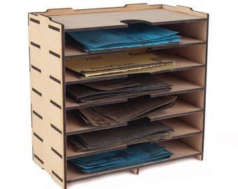 Modular Storage System Lower Box SANDPAPER SHELVES 3mm MDF laser Cut