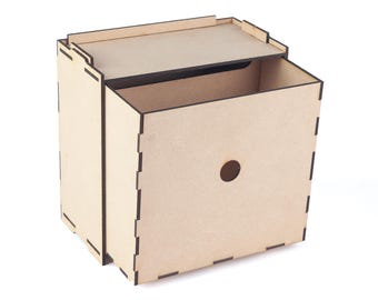 Modular Storage System Lower Box SINGLE DRAWER 3mm MDF Laser Cut