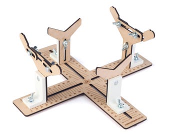 Hobby Painting And Building Jig Stand Articulated Arms Suits Aircraft And Ships 260mm Laser Cut