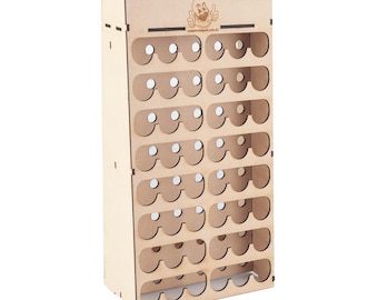 Modular Storage System Paint Rack Suits DROPPER BOTTLES 3mm MDF Laser Cut