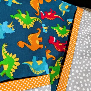 Cartoon Dinosaur Pillowcase: Multi-Color Cotton, Standard/Queen Size