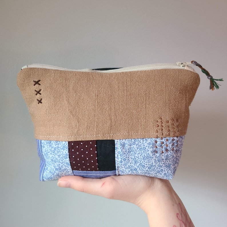 Red - Handmade Quilted Utility Pouch 20