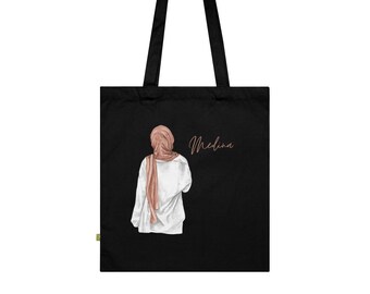 Personalized Islam Bag,Hijabi Gift,Hijabi Pouch,Personalized Jute Bag for Muslims,Muslim Gift, Eid Gift