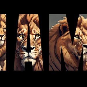 I AM Lion Tshirt for Men Spirit Animal Shirt Teens and Women