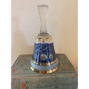 Vintage Bohemia Crystal Bell Czechoslovakia
