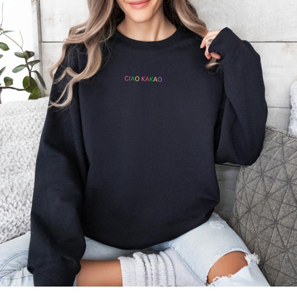 Women's sweatshirt with writing "Ciao Cocoa"