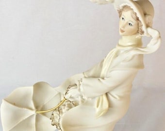Florence Damina Porcelain Figurine, Italian Art (10 Inches, Multi-Color)