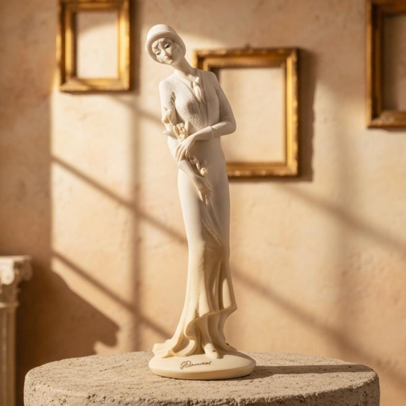 Giuseppe Armani Figurine Lady With Flowers - Etsy