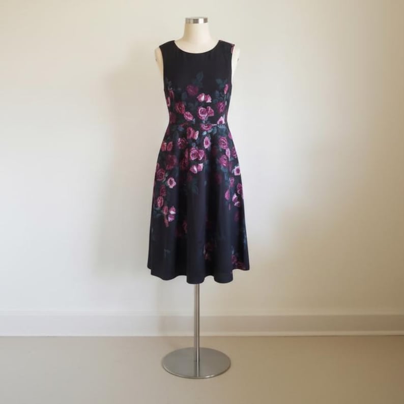 Anthropologie Erin Fetherston Floral Neoprene Fit & Flare Dress image 1