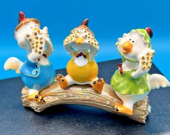 Three ducklings, hear/see/say no evil - keren kopal austrian crystals