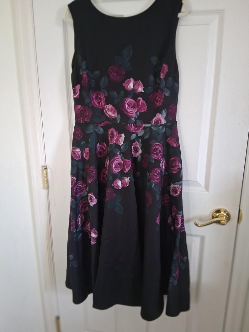 Anthropologie Erin Fetherston Floral Neoprene Fit & Flare Dress image 3