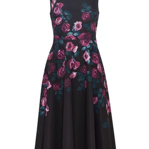 Anthropologie Erin Fetherston Floral Neoprene Fit & Flare Dress image 4