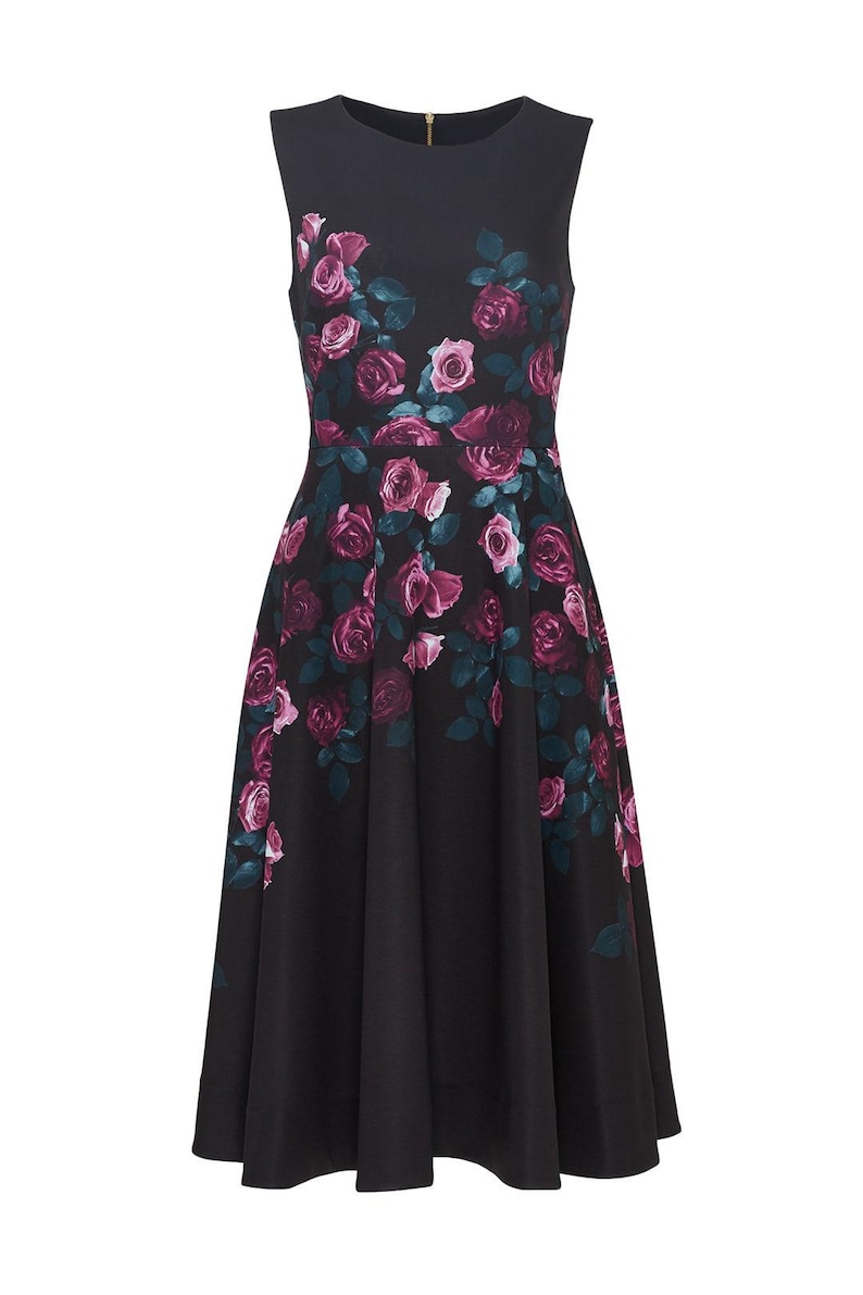 Anthropologie Erin Fetherston Floral Neoprene Fit & Flare Dress image 4