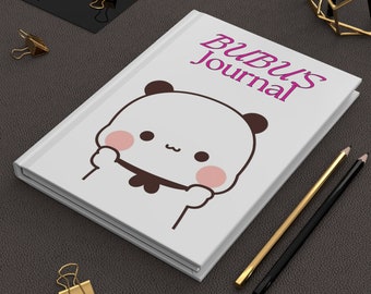 BUBU & DUDU Hardcover Journal Matte, Bubu notebook, Bubu diary, dudu and bubu gift, gift for girlfriend, cute Journal