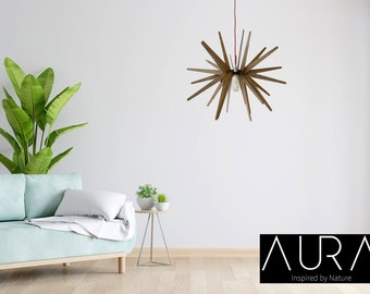 GROSSER ERÖFFNUNGSVERKAUF! Aura Star Pendelleuchte | Modernes minimalistisches Holzdesign