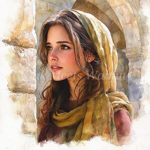 digital crafting, clip art, digital clipart, clipart pack, scrapbook images, watercolor clipart, digital planner, ancient woman, ancient woman dress, biblical clipart, biblical clothing, ancient palace, watercolor woman